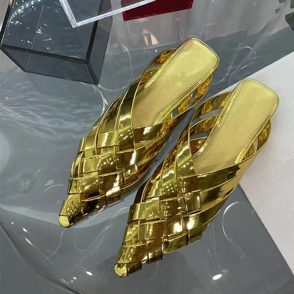 designer braid leather slides point toe flat slippers women summer holiday beach shoes for woman 2023, Black
designer braid leather slides point toe flat slippers women summer holiday beach shoes for woman 2023, Black