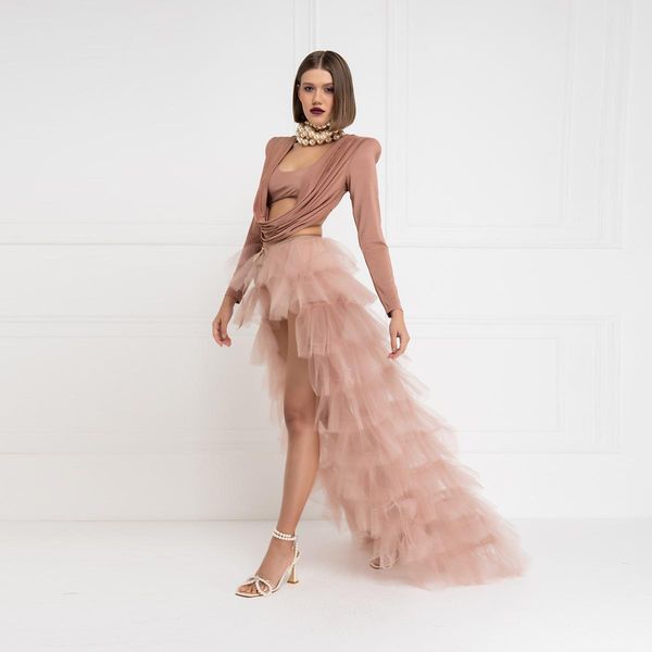 dresses blush pink ruffled tiered long maxi skirts women see thru tulle over wrap skirts custom made boho detachable train, White;black
dresses blush pink ruffled tiered long maxi skirts women see thru tulle over wrap skirts custom made boho detachable train, White;black