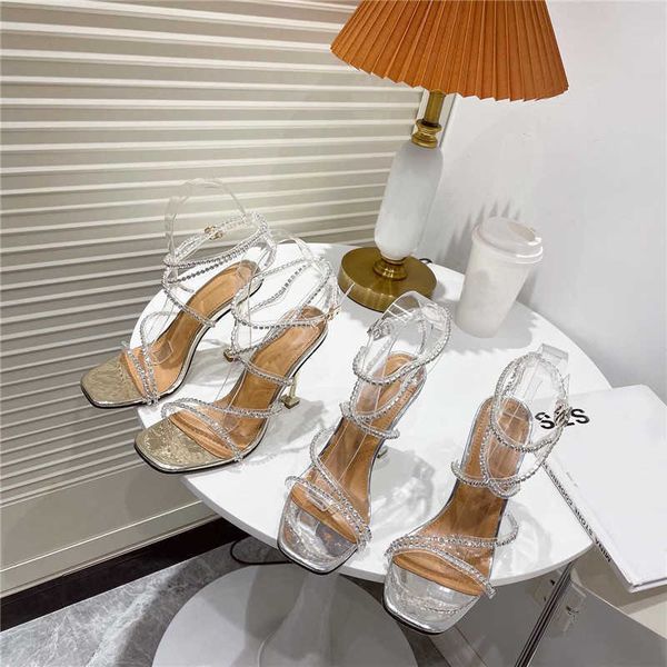sandals 11cm high heels pvc transparent crystal women summer fashion silver rhinestone square toe party pumps 230511, Black
sandals 11cm high heels pvc transparent crystal women summer fashion silver rhinestone square toe party pumps 230511, Black