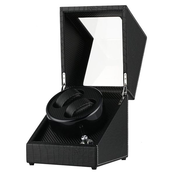 black automatic watch winder us uk au eu plug adapter mechanical self winding box double motor shaker holders new arrival 2019290y, Black;blue
black automatic watch winder us uk au eu plug adapter mechanical self winding box double motor shaker holders new arrival 2019290y, Black;blue