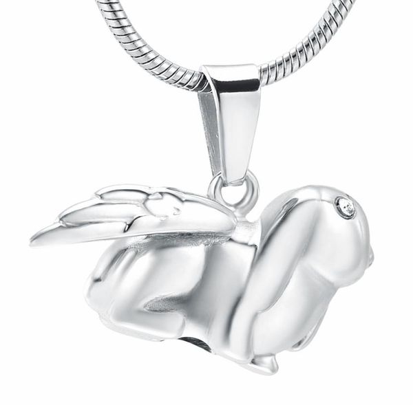 zzl081 angel wing rabbit stainless steel keepsake urn necklace with crystal eyes pet memorial jewelry for cremation ashes9225950, Silver
zzl081 angel wing rabbit stainless steel keepsake urn necklace with crystal eyes pet memorial jewelry for cremation ashes9225950, Silver