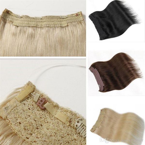 new arrival no clips haloo flip in brazilian human hair extensions 1pc 100g easy fish line weaving promotional 275l, Black
new arrival no clips haloo flip in brazilian human hair extensions 1pc 100g easy fish line weaving promotional 275l, Black