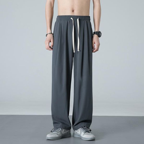 pants summer fashion harem pants lightweaught korean version straight loose drawstring ice silk cool casual trousers, Black
pants summer fashion harem pants lightweaught korean version straight loose drawstring ice silk cool casual trousers, Black