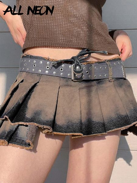 skirts allneon grunge punk y2k tie dye print low waist denim wrap skirts e-girl aesthetics bandage irregular hem pleated micro skirt 230422, Black
skirts allneon grunge punk y2k tie dye print low waist denim wrap skirts e-girl aesthetics bandage irregular hem pleated micro skirt 230422, Black