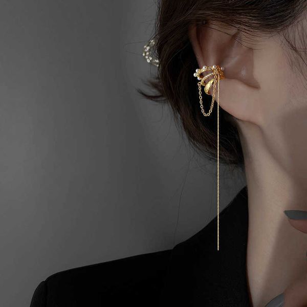 charm jwer fashion pearl metal tassel no piercing earrings ear cuff for women girls trendy punk personality female ear clip jewelry aa230421, Golden
charm jwer fashion pearl metal tassel no piercing earrings ear cuff for women girls trendy punk personality female ear clip jewelry aa230421, Golden