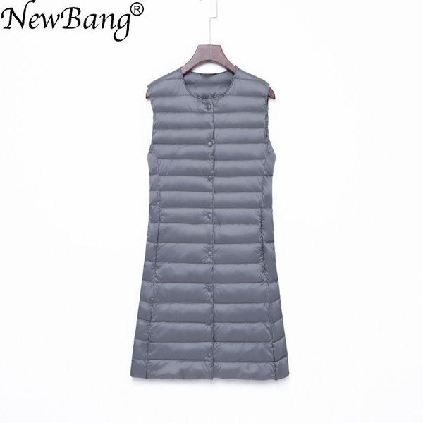vests newbang brand long women's vest ultra light down vest women waitcoat female down coat slim sleeveless without collar jacket, Black;white
vests newbang brand long women's vest ultra light down vest women waitcoat female down coat slim sleeveless without collar jacket, Black;white