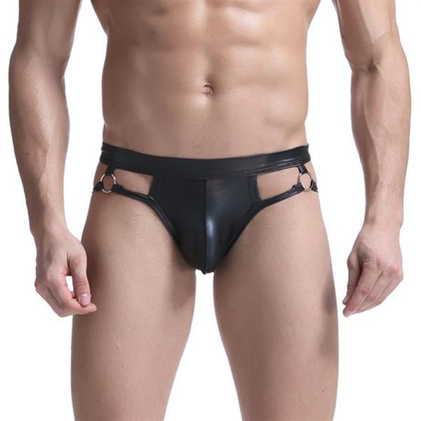 men's g-strings summer mens underwear appeal underwear men pu patent leather briefs open crotch exposed pp hollow metal 2626, Black;brown
men's g-strings summer mens underwear appeal underwear men pu patent leather briefs open crotch exposed pp hollow metal 2626, Black;brown