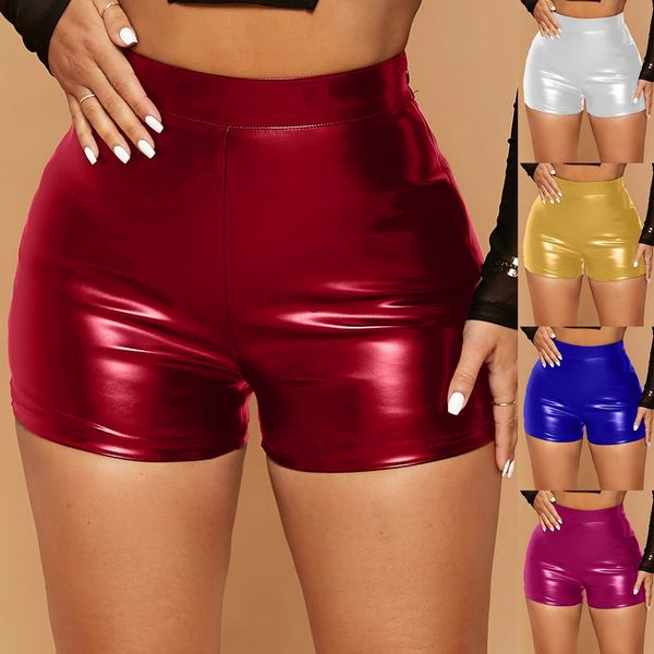 women's shorts nightclub leather shorts women high waist bodycon push up black short joggers sports fitness womens slim shorts pant 230, White;black
women's shorts nightclub leather shorts women high waist bodycon push up black short joggers sports fitness womens slim shorts pant 230, White;black