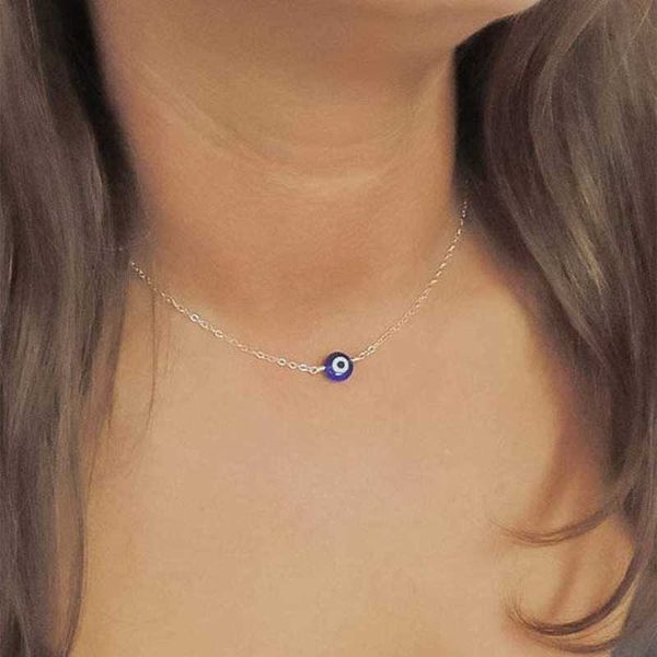 pendant necklaces 2022 turkey evil eye necklace for women blue eye hand stainless steel chain choker clavicle chain ethnic lucky ear jewelry, Silver
pendant necklaces 2022 turkey evil eye necklace for women blue eye hand stainless steel chain choker clavicle chain ethnic lucky ear jewelry, Silver