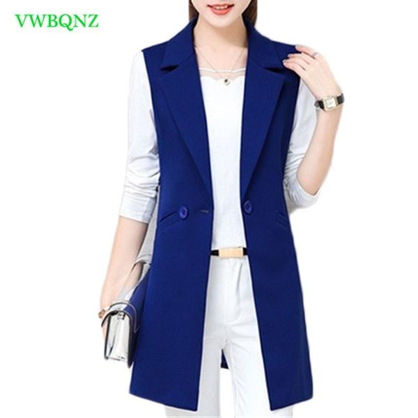 tanks spring autumn wild female vest women korean long slim thin sleeveless suit vests women's shoulder plus size jacket coat 3xl a658, Black;white
tanks spring autumn wild female vest women korean long slim thin sleeveless suit vests women's shoulder plus size jacket coat 3xl a658, Black;white