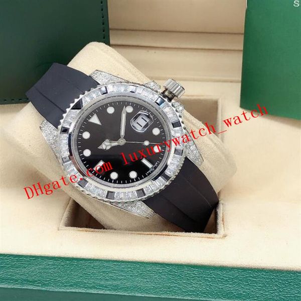 2 style gm t ii 18k white gold full diamond 40mm rubber bracelet 116759 black dial automatic fashion men's watches wristwatch290w, Slivery;brown
2 style gm t ii 18k white gold full diamond 40mm rubber bracelet 116759 black dial automatic fashion men's watches wristwatch290w, Slivery;brown