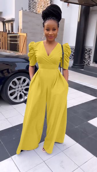 women's jumpsuits rompers spring summer jumpsuits women v-neck high waist slim fits wide leg jumpsuit puff short sleeve elegant loose t, Black;white
women's jumpsuits rompers spring summer jumpsuits women v-neck high waist slim fits wide leg jumpsuit puff short sleeve elegant loose t, Black;white