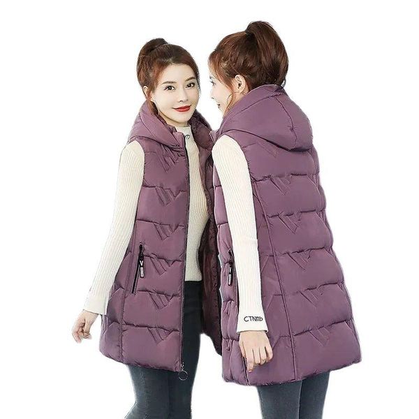 vests 2021 new autumn winter midlength down cotton women's vest coat solid color zipper hooded casual waistcoat ladies vest jacket, Black;white
vests 2021 new autumn winter midlength down cotton women's vest coat solid color zipper hooded casual waistcoat ladies vest jacket, Black;white