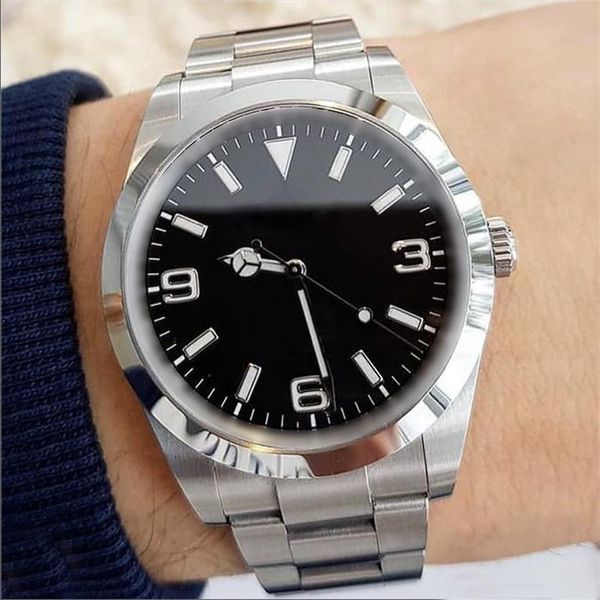 high-end men's mechanical watch exp series 41mm automatic movement sapphire glass back stainless steel solid folding buckle r244n, Slivery;brown
high-end men's mechanical watch exp series 41mm automatic movement sapphire glass back stainless steel solid folding buckle r244n, Slivery;brown