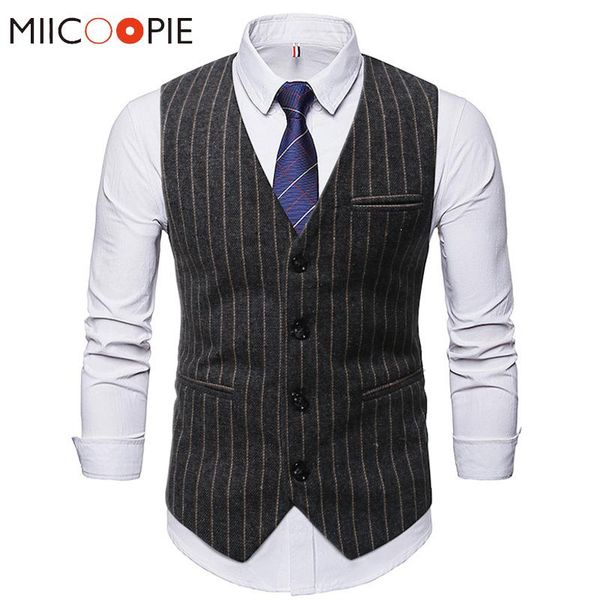 blazers classic singlebreasted vest coats for men highend tweed splice design striped print sleeveless social terno colete masculino, White;black
blazers classic singlebreasted vest coats for men highend tweed splice design striped print sleeveless social terno colete masculino, White;black