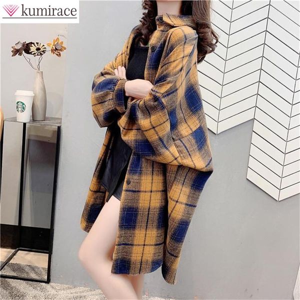fur autumn new long shirt vintage plaid elegant women's wool coat loose and casual thin windbreaker comfortable and warm jacket, Black
fur autumn new long shirt vintage plaid elegant women's wool coat loose and casual thin windbreaker comfortable and warm jacket, Black