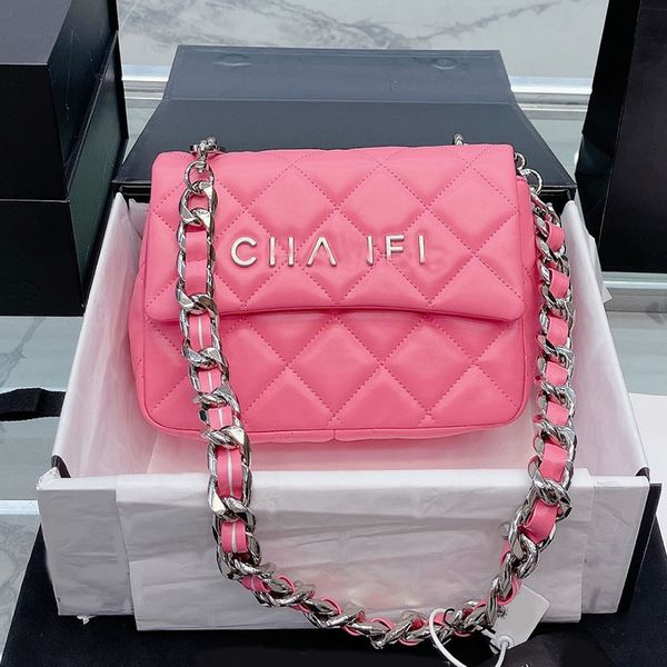 designer leisure medium flap bag women tote real leather silver letter metal hardware matelasse thick chain square shoulder handbag purse sa
designer leisure medium flap bag women tote real leather silver letter metal hardware matelasse thick chain square shoulder handbag purse sa