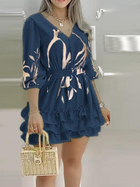 dresses chic layered ruffles leaf pattern print dress women half sleeve daily casual dress, Black;gray
dresses chic layered ruffles leaf pattern print dress women half sleeve daily casual dress, Black;gray