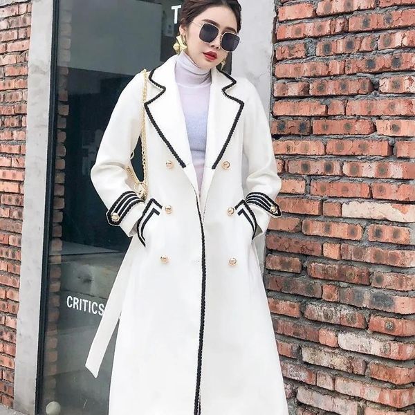fur white woolen coat women midlength autumn/winter jacket coat british hepburn thicken slim black doublebreasted coat trench coat
fur white woolen coat women midlength autumn/winter jacket coat british hepburn thicken slim black doublebreasted coat trench coat