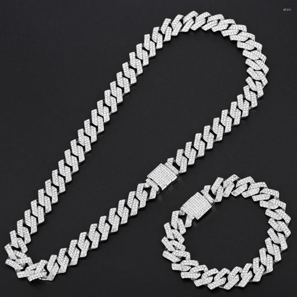 chains 15mm miami prong cuban chain link silver color necklaces 2 row full iced out rhinestones bracelet set for mens hip hop265m
chains 15mm miami prong cuban chain link silver color necklaces 2 row full iced out rhinestones bracelet set for mens hip hop265m