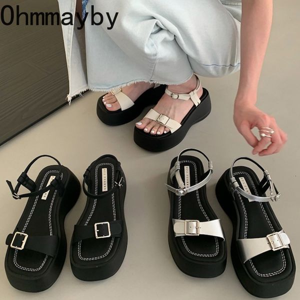 sandals summer gladitor women sandal fashion open toe buckle shoes thick sole flats ladies elegant dress 230421, Black
sandals summer gladitor women sandal fashion open toe buckle shoes thick sole flats ladies elegant dress 230421, Black