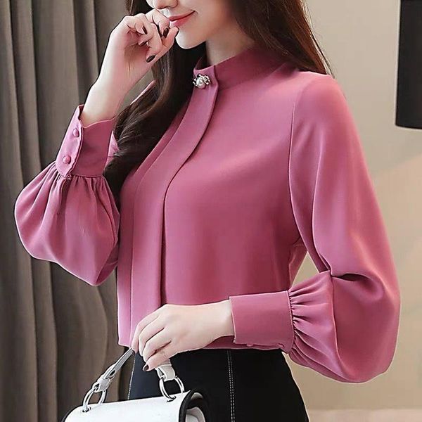 t-shirt elegant fashion solid stand collar chiffon shirt office lady casual allmatch commuter lantern sleeve loose oversized blouse 5xl, White
t-shirt elegant fashion solid stand collar chiffon shirt office lady casual allmatch commuter lantern sleeve loose oversized blouse 5xl, White