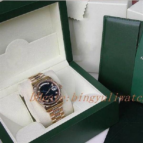 factory s 2813 men automatic movement 41mm 18k yellow gold black diamond dial day-date presi dent model #118238 with original 179r, Slivery;brown
factory s 2813 men automatic movement 41mm 18k yellow gold black diamond dial day-date presi dent model #118238 with original 179r, Slivery;brown
