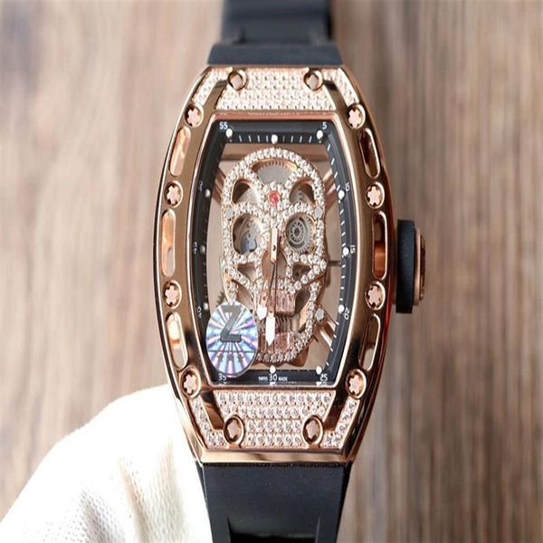 z factory produced luxury men's watch hollow hollow skull dial original 6t51 zero rework automatic mechanical movement dou243r, Slivery;brown
z factory produced luxury men's watch hollow hollow skull dial original 6t51 zero rework automatic mechanical movement dou243r, Slivery;brown
