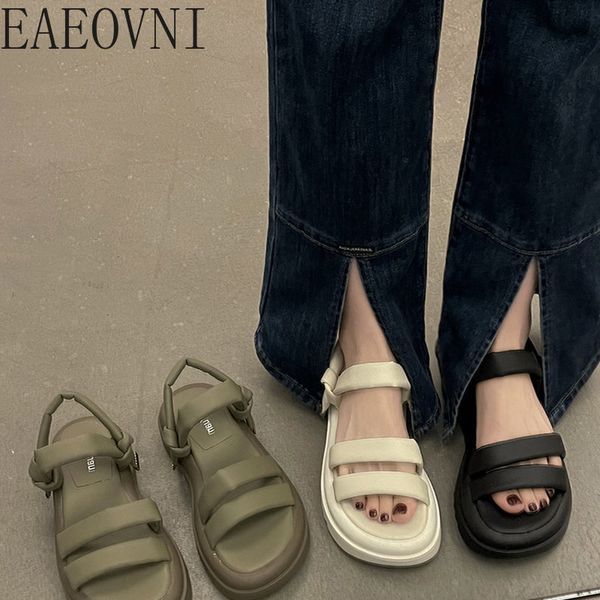 sandals summer gladiator women platform fashion open toe soft sole flats casaul outdoor beach dress sandalias 230421, Black
sandals summer gladiator women platform fashion open toe soft sole flats casaul outdoor beach dress sandalias 230421, Black