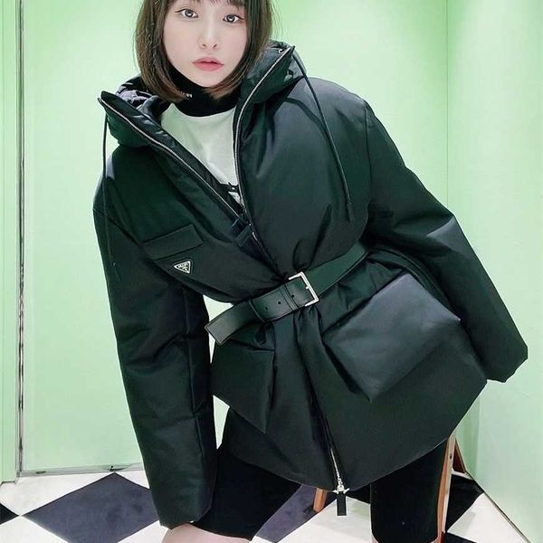 32% off family's autumn/winter new classic triangle iron mark filled full hooded warm cotton coat (with waist), Black
32% off family's autumn/winter new classic triangle iron mark filled full hooded warm cotton coat (with waist), Black