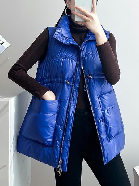 vests ailegogo new autumn winter women stand collar zipper warm cotton vest casual female loose sleeveless pocket wadded waistcoat, Black;white
vests ailegogo new autumn winter women stand collar zipper warm cotton vest casual female loose sleeveless pocket wadded waistcoat, Black;white