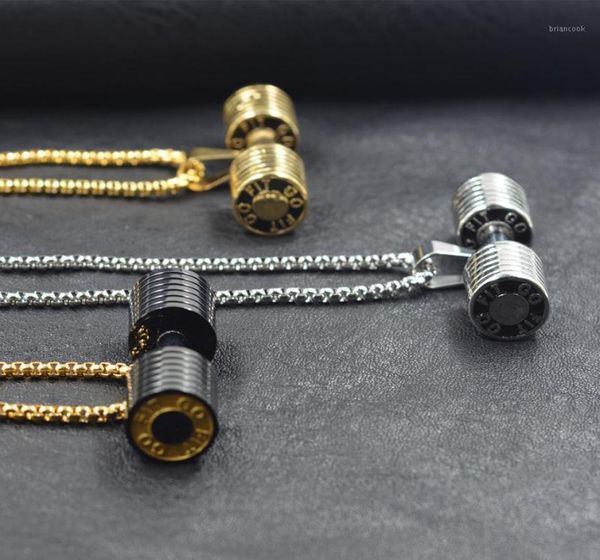 chains dumbbell go fit pendant fitness bodybuilding gym gold black color crossfit barbell necklace jewelry 316l stainless steel19687210, Silver
chains dumbbell go fit pendant fitness bodybuilding gym gold black color crossfit barbell necklace jewelry 316l stainless steel19687210, Silver