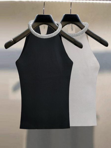 tanks women fashion new spring summer style diamond inlaid neck knitted suspender vest sleeveless short top, Black;white
tanks women fashion new spring summer style diamond inlaid neck knitted suspender vest sleeveless short top, Black;white