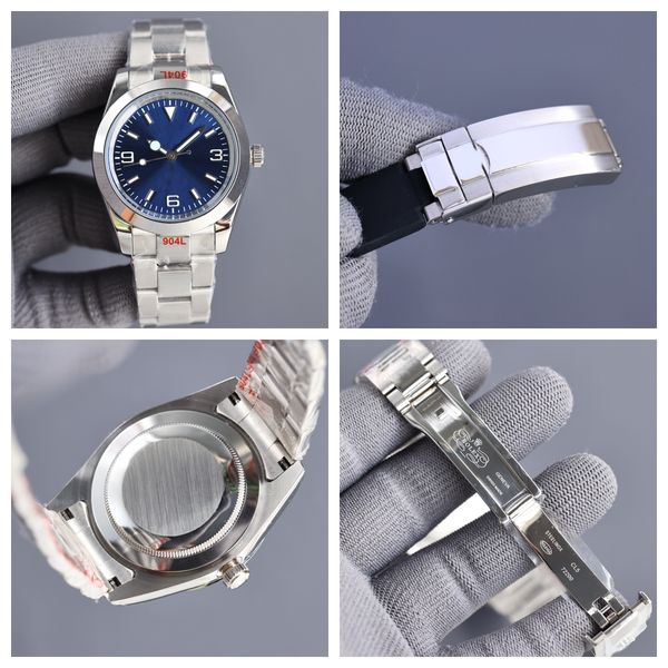Men's mechanical automatic watch 40MM stainless steel blue dial high-quality watch sapphire waterproof classic folding strap montre de luxe dhgate
Men's mechanical automatic watch 40MM stainless steel blue dial high-quality watch sapphire waterproof classic folding strap montre de luxe dhgate