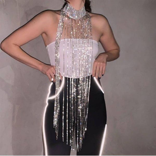 costume accessories bling diamante metal tassel body chain adjustable choker see through hollow out cover up party night club 289u, Silver
costume accessories bling diamante metal tassel body chain adjustable choker see through hollow out cover up party night club 289u, Silver
