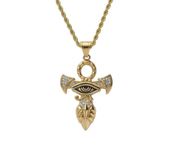 hip hop horus eye pendant necklaces for men women luxury ankh cross pendant stainless steel gold hrus egyptian style necklace jewe7764102, Silver
hip hop horus eye pendant necklaces for men women luxury ankh cross pendant stainless steel gold hrus egyptian style necklace jewe7764102, Silver