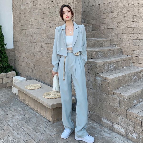 pants temperament suit two piece set women new 2022 spring autumn long sleeve fashion short shirt + high waist slim wide leg pants, White
pants temperament suit two piece set women new 2022 spring autumn long sleeve fashion short shirt + high waist slim wide leg pants, White