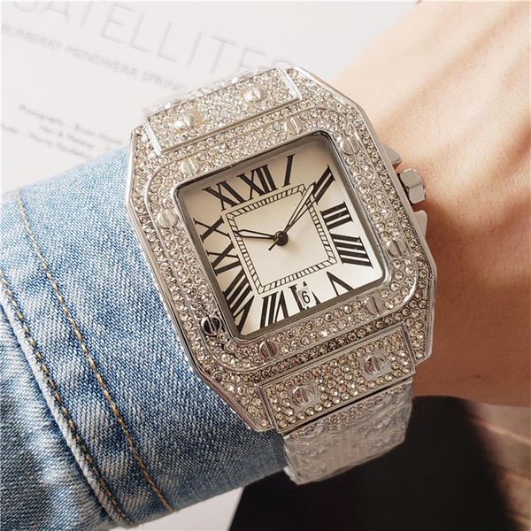 iced out watches for men and women full diamond strap quartz movement fashion dress watch auto date waterproof analog 39n, Slivery;brown
iced out watches for men and women full diamond strap quartz movement fashion dress watch auto date waterproof analog 39n, Slivery;brown