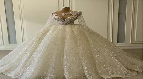 glitter ball gown wedding dresses long sleeves sheer neck appliqued sequins beads bridal gowns luxury dubai custom made vestidos d9404499, White
glitter ball gown wedding dresses long sleeves sheer neck appliqued sequins beads bridal gowns luxury dubai custom made vestidos d9404499, White