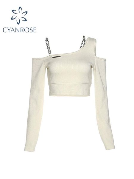 t-shirt new thin women's tshirt korean style slim off shoulder long sleeve crop casual vintage womens clothes solid color tee, White
t-shirt new thin women's tshirt korean style slim off shoulder long sleeve crop casual vintage womens clothes solid color tee, White