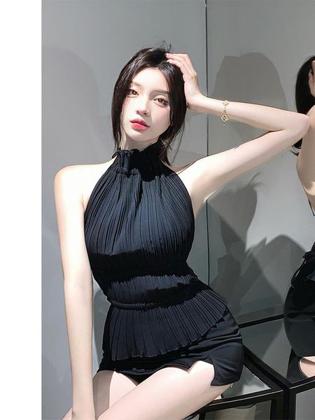 tanks black crop high collar halter vest women summer harajuku 2022 slimfit halter camisole out off back sleeveless y2k, Black;white
tanks black crop high collar halter vest women summer harajuku 2022 slimfit halter camisole out off back sleeveless y2k, Black;white