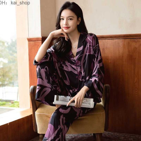 women's sleep & lounge spring autumn korean version tiktok net red ice silk thin pajamas long sleeve suit home clothes 11
women's sleep & lounge spring autumn korean version tiktok net red ice silk thin pajamas long sleeve suit home clothes 11