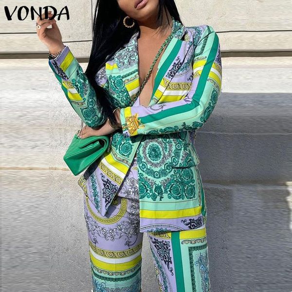 pants vonda 2022 casual button printed suit baggy blazer oversize long sleeve office formal coats lady femme spring lapel thin blouse, White
pants vonda 2022 casual button printed suit baggy blazer oversize long sleeve office formal coats lady femme spring lapel thin blouse, White