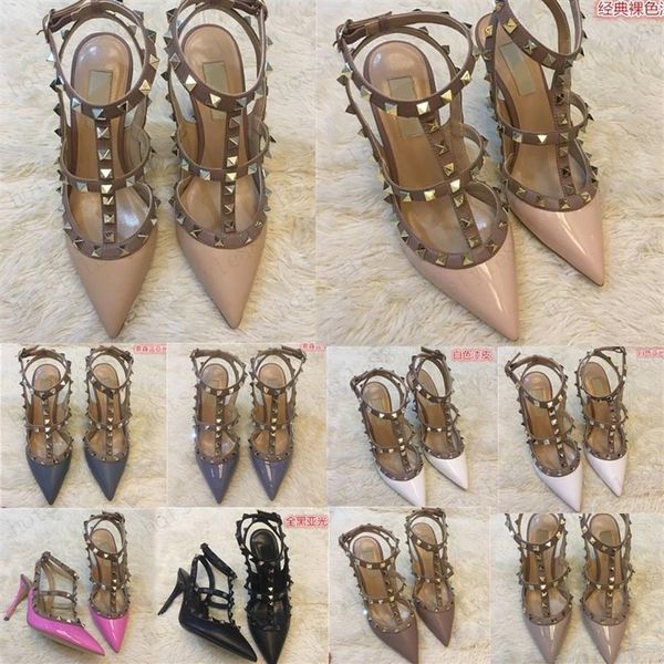 2020 women pumps wedding shoes woman high heels sandal nude fashion ankle straps rivets shoes high heels bridal shoes 35-45269l, Black
2020 women pumps wedding shoes woman high heels sandal nude fashion ankle straps rivets shoes high heels bridal shoes 35-45269l, Black