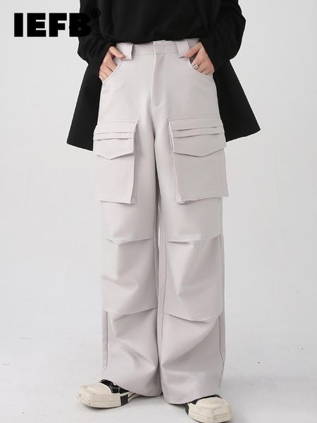 pants iefb men's wear 2022 autumn new korean loose personalized large pocket casual cargo pants male trousers solid color, Black
pants iefb men's wear 2022 autumn new korean loose personalized large pocket casual cargo pants male trousers solid color, Black