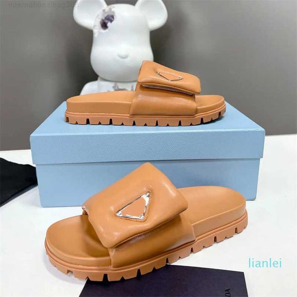 soft padded nappa leather slippers slide summer platform sandals shoes slip-on triangle flats sandal women luxury designer slides slipper, Black
soft padded nappa leather slippers slide summer platform sandals shoes slip-on triangle flats sandal women luxury designer slides slipper, Black