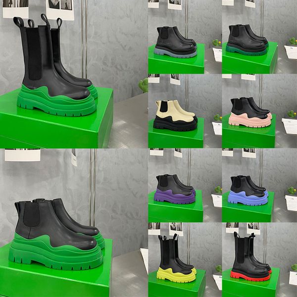 size 35-44 men designer boots tire leather women half ankle boots mens fashion wave black clear colored rubber outsole elastic webbing outdo
size 35-44 men designer boots tire leather women half ankle boots mens fashion wave black clear colored rubber outsole elastic webbing outdo