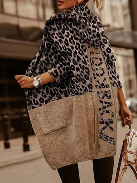raincoats allmatch cardigan women korean fashion colorblock cheetah letter print pocket design hooded coat autumn new loose women's jac, Black
raincoats allmatch cardigan women korean fashion colorblock cheetah letter print pocket design hooded coat autumn new loose women's jac, Black