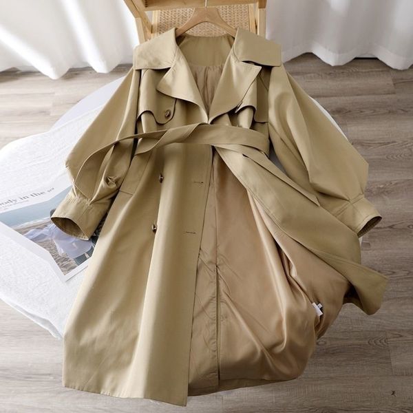 women's trench coat's coats british style coat women spring autumn large lapel doublebreasted overcoat korean medium to long waist, Tan;black
women's trench coat's coats british style coat women spring autumn large lapel doublebreasted overcoat korean medium to long waist, Tan;black