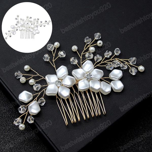 rhinestone bridal hair comb pearl tiaras for women elegant crystal hair clip girl party hair jewelry wedding hair accessories, Slivery;golden
rhinestone bridal hair comb pearl tiaras for women elegant crystal hair clip girl party hair jewelry wedding hair accessories, Slivery;golden